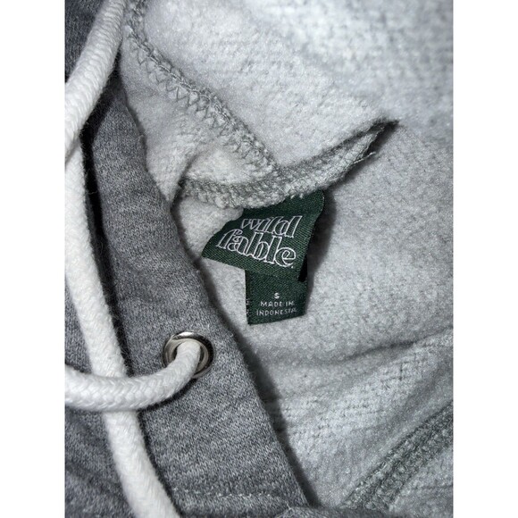 Wild Fable Women’s Cropped Gray Hoodie Long Sleeve Drawstring Size Small - Picture 2 of 6